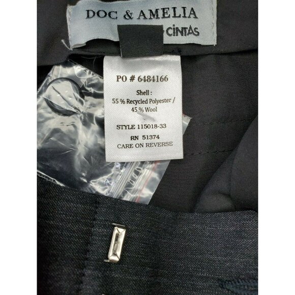 Doc & Amelia Women’s Charcoal Grey Wool Blend Dress Pants – Size OPE - Picture 11 of 12